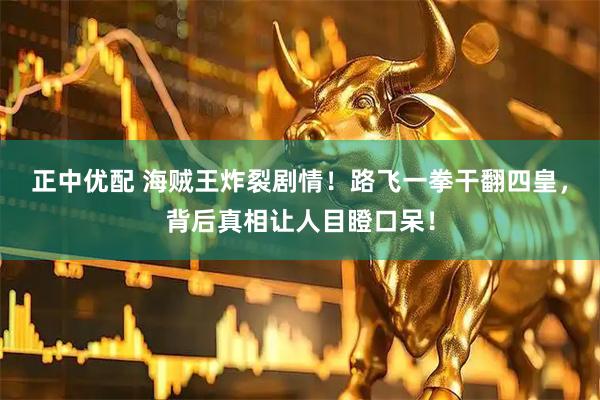 正中优配 海贼王炸裂剧情！路飞一拳干翻四皇，背后真相让人目瞪口呆！